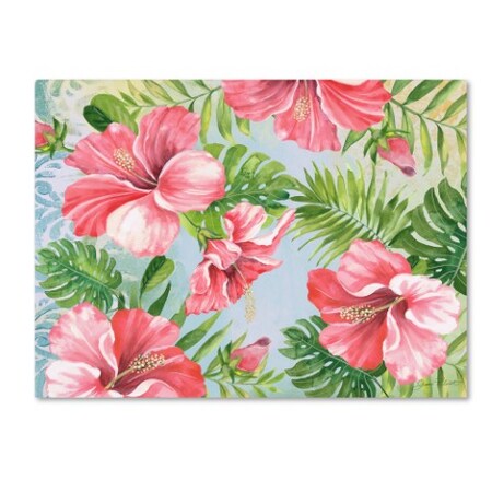 Trademark Fine Art Jean Plout 'Hibiscus Paradise 1' Canvas Art, 35x47 ALI17287-C3547GG